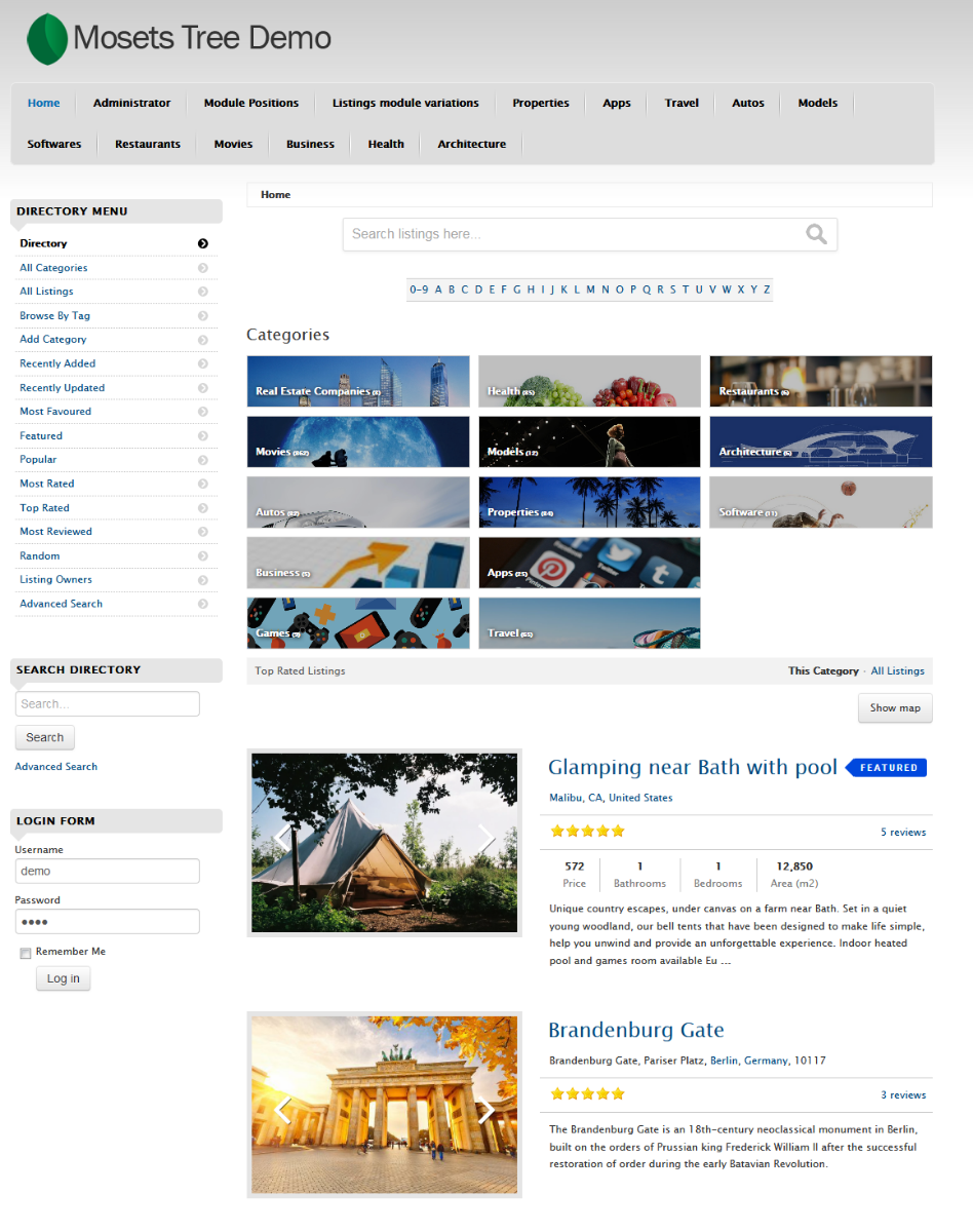 Système site Portail Annuaire web basic
